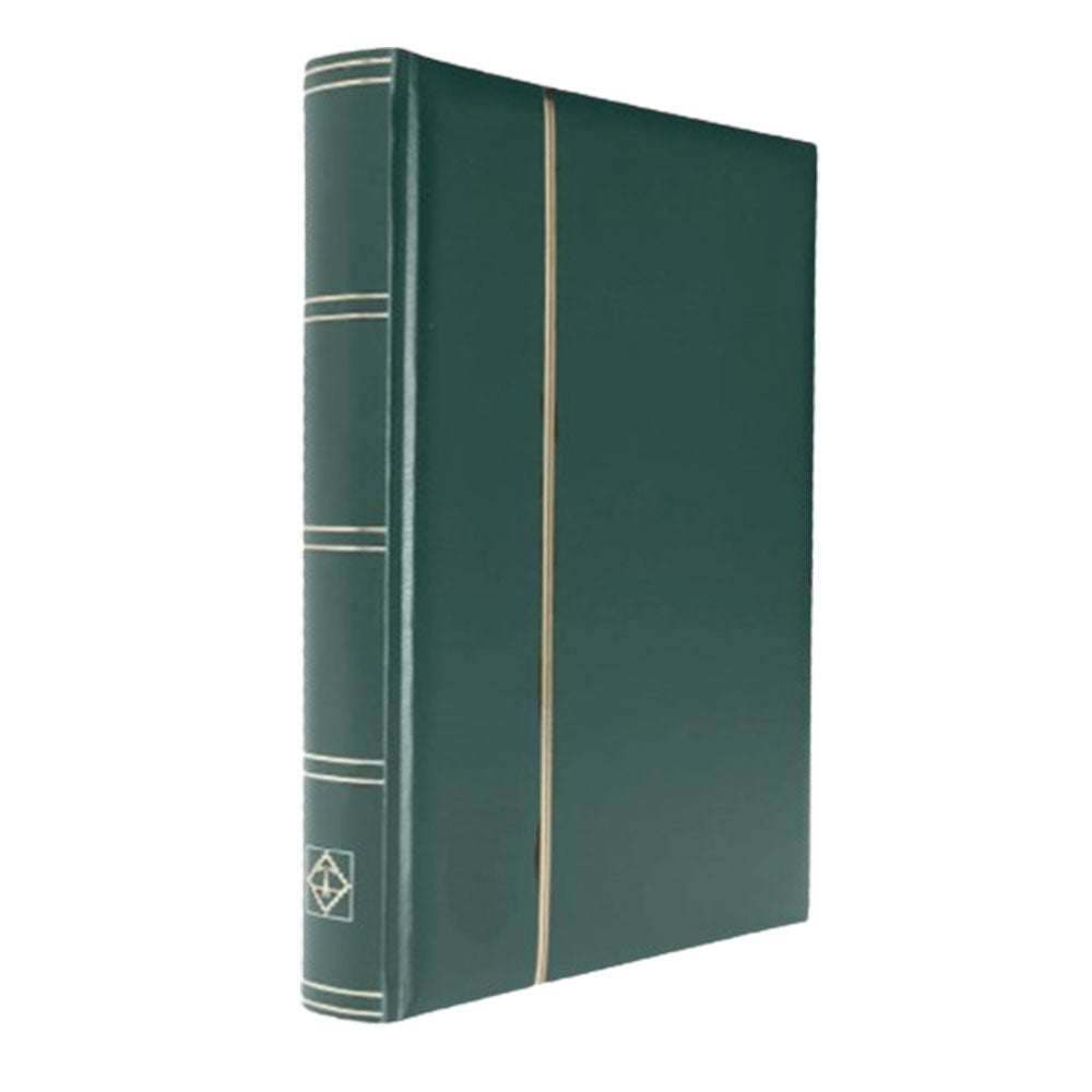 Padded Leatherette A4 Stockbook w/ 32 Black Pages