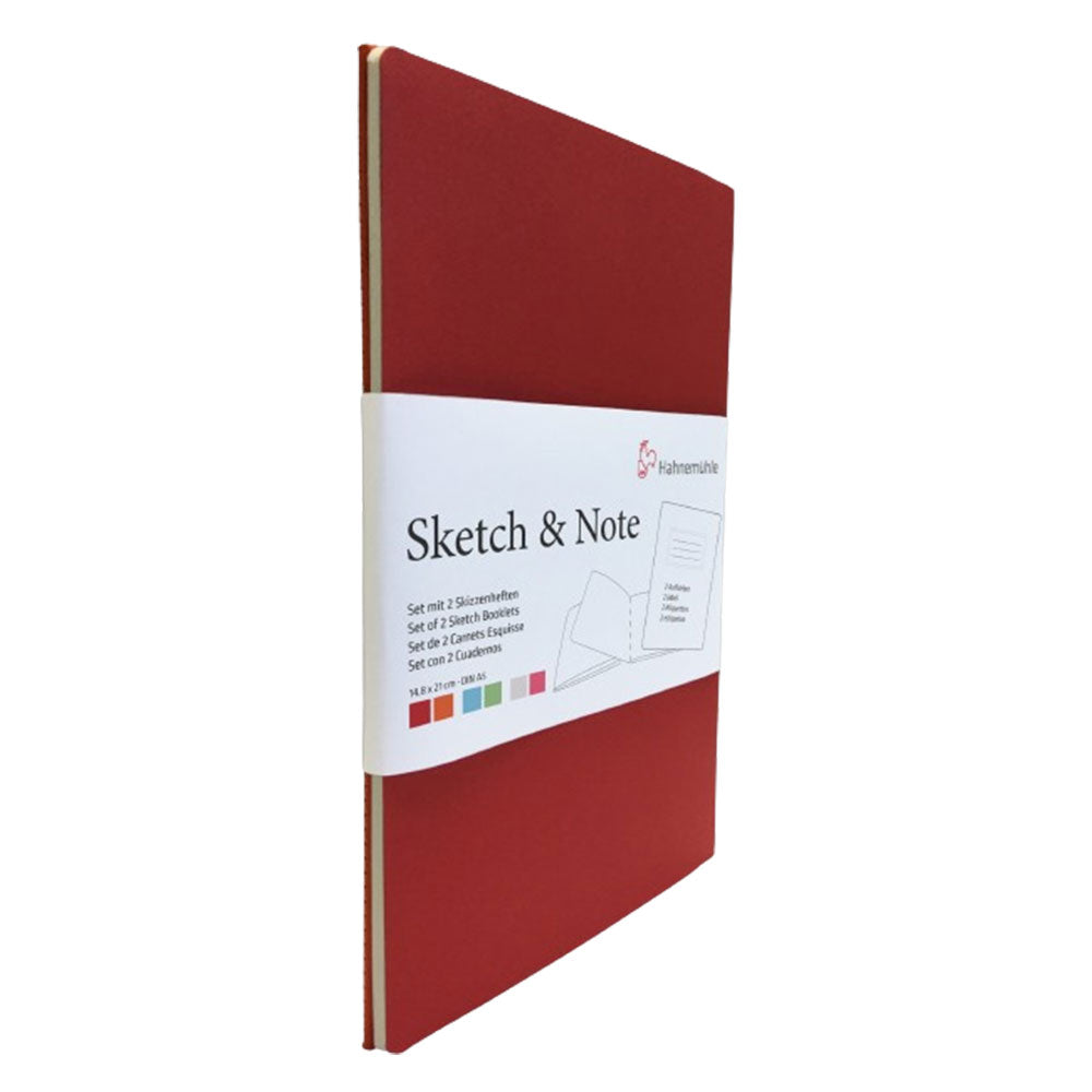 Hahnemuehle Sketch & Note Booklety 2pk (Cerise/Paprika)