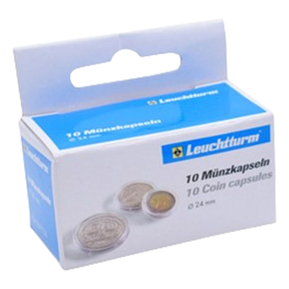 Leuchtturm Coin Capsules 10pk (fra størrelse 20-29)