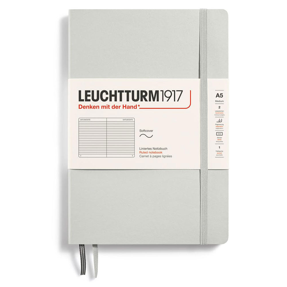 Leuchtturm Softcover styrde anteckningsbok A5