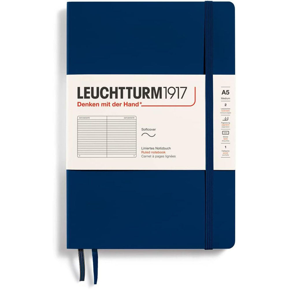 Leuchtturm Softcover styrde anteckningsbok A5