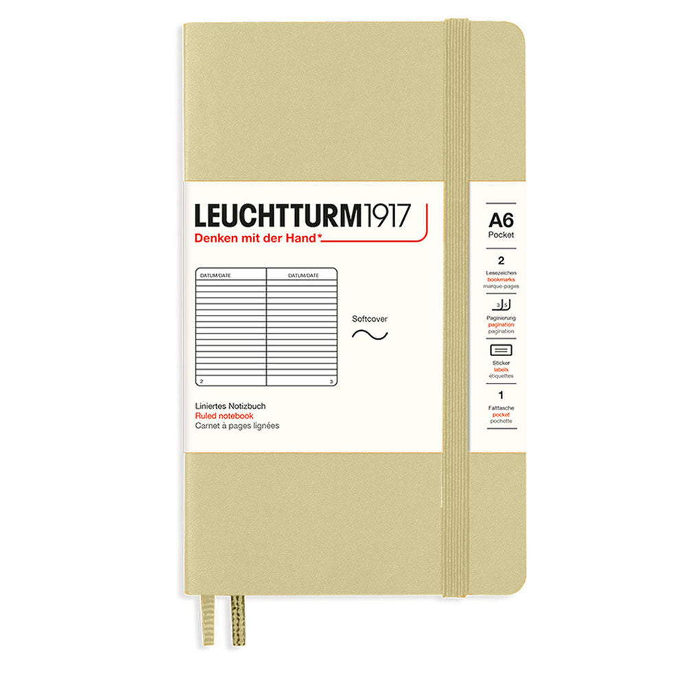 Leuchtturm Softcover styrde anteckningsbok A6