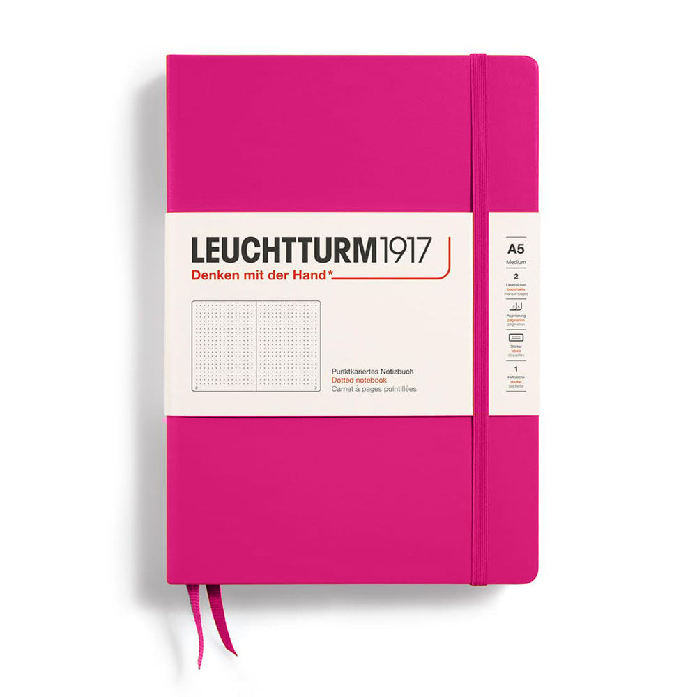 Leuchtturm Hardcover prikket notebook A5 (rød)