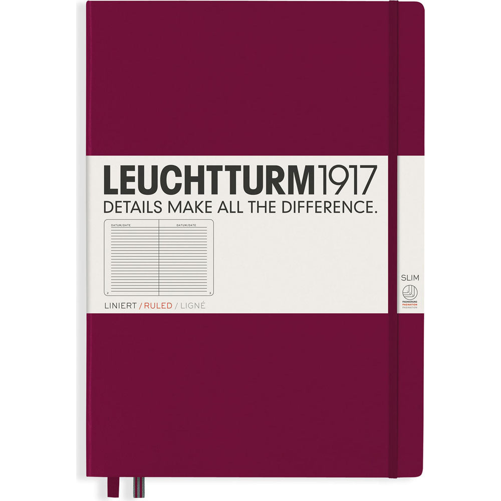 Leuchtturm HC Master styrde vanlig anteckningsbok A4+