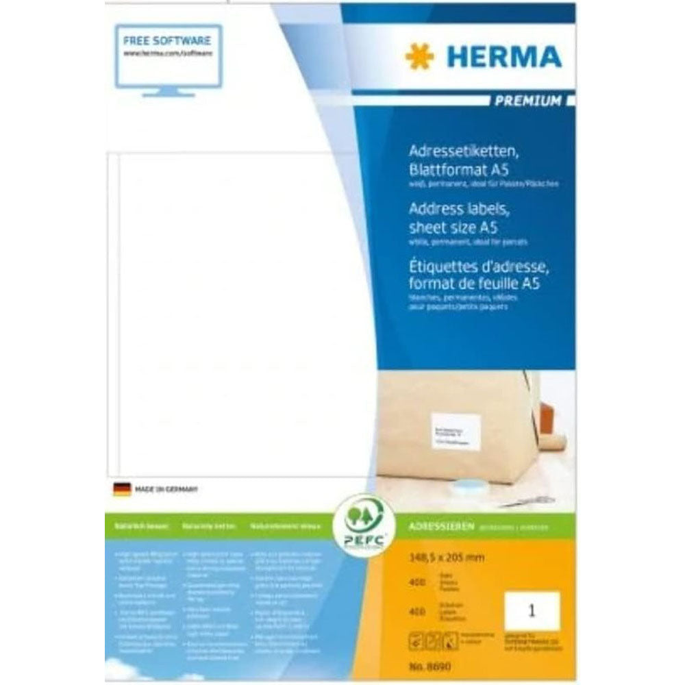 Herma Premium -adressetiketter A5 400 st