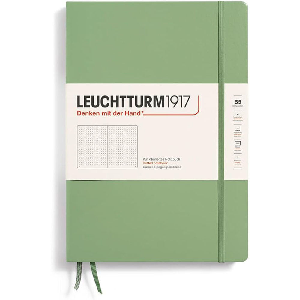 Leuchtturm HC -sammensætning prikket notebook B5