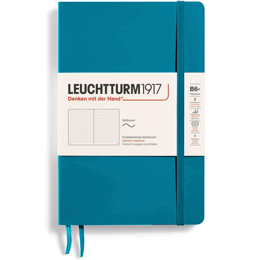 Leuchtturm SCペーパーバックはB6+ Notebook123Pgを点線を点検します