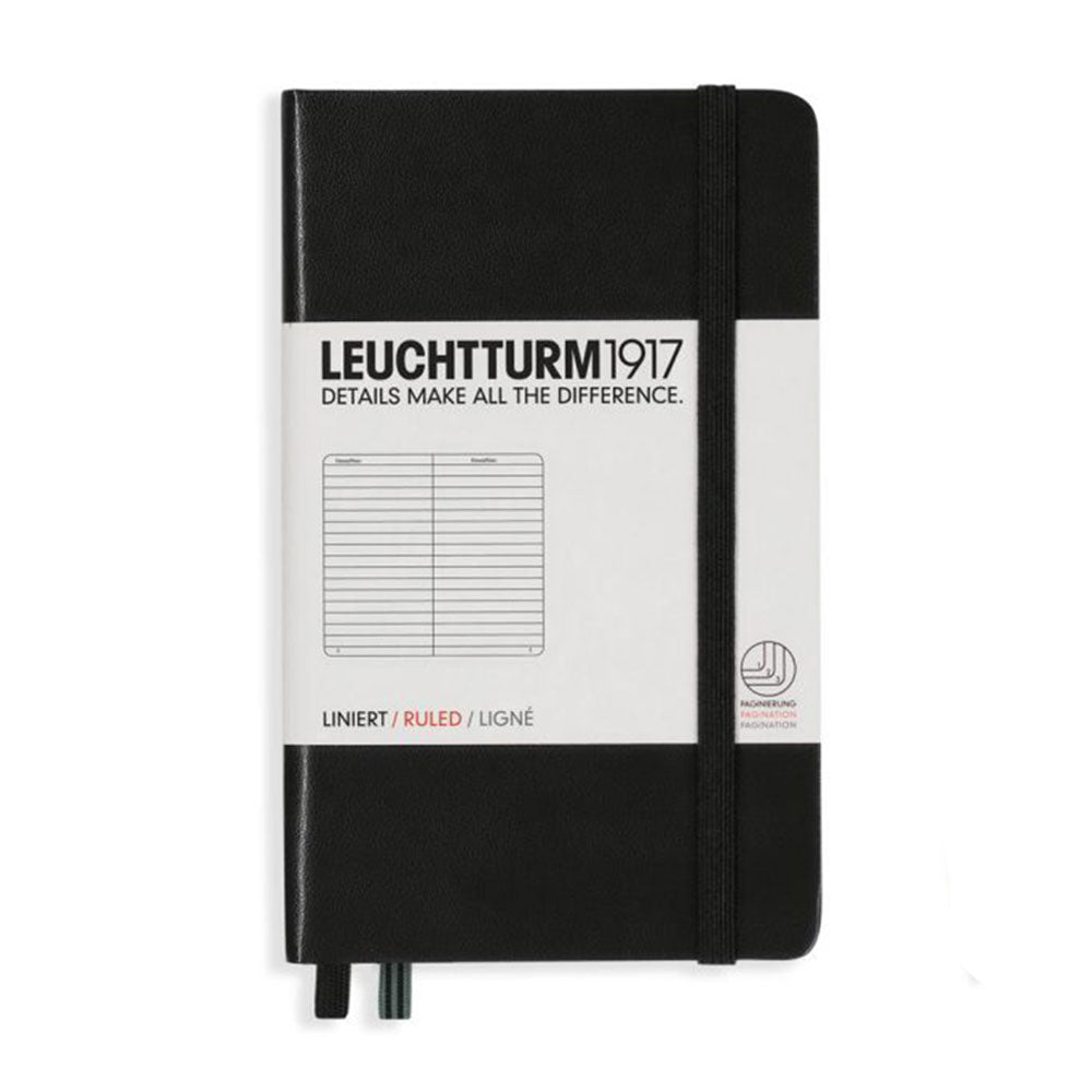 Leuchtturm Hardcover styrede notebook A6