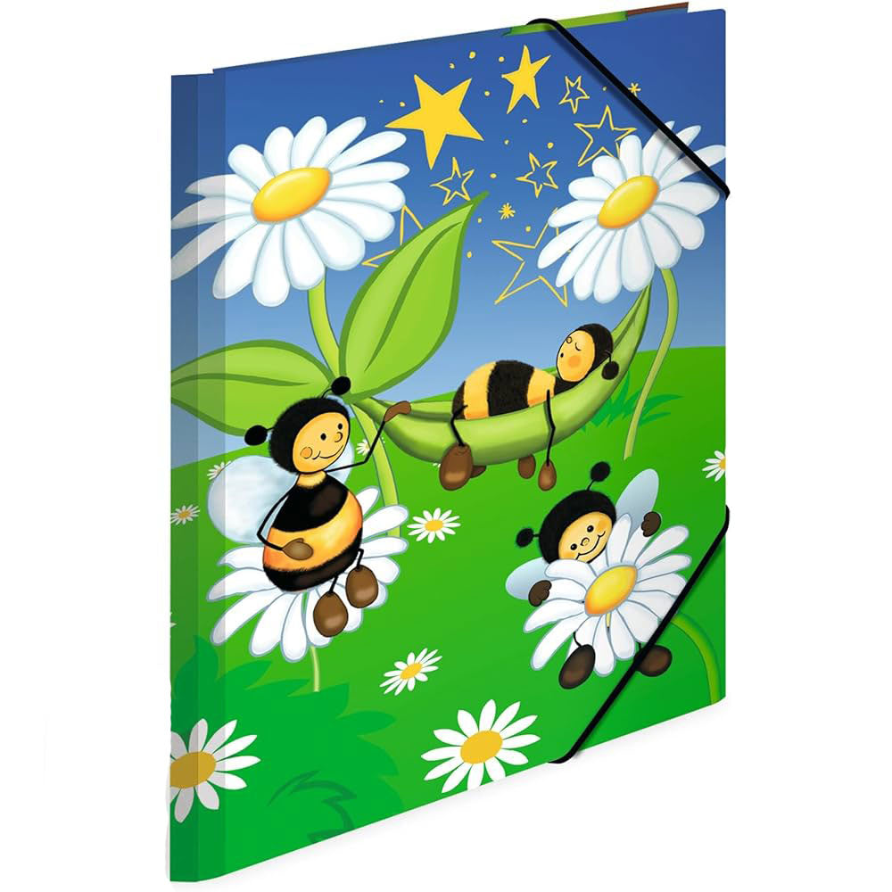 Herma Elasticated Cardboard Folder Bees Meadow