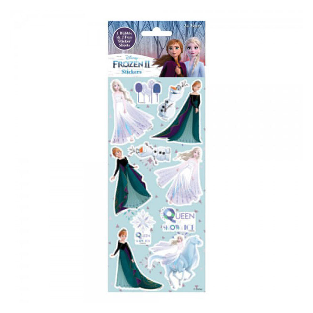 Frozen II Bubble Sticker Sheets 3pcs