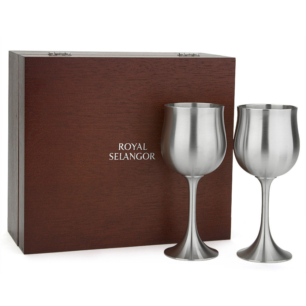 Royal Selangor Wine Goblet met geschenkdoos (set van 2)