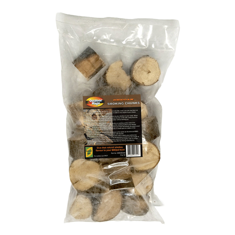 Outdoor Magic Smoking Wood Chunks 3kg Bag