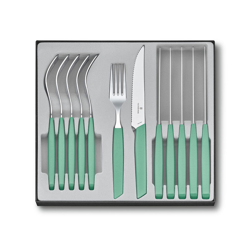 Victorinox suíço Modern Steak Knife Set (hortelã)