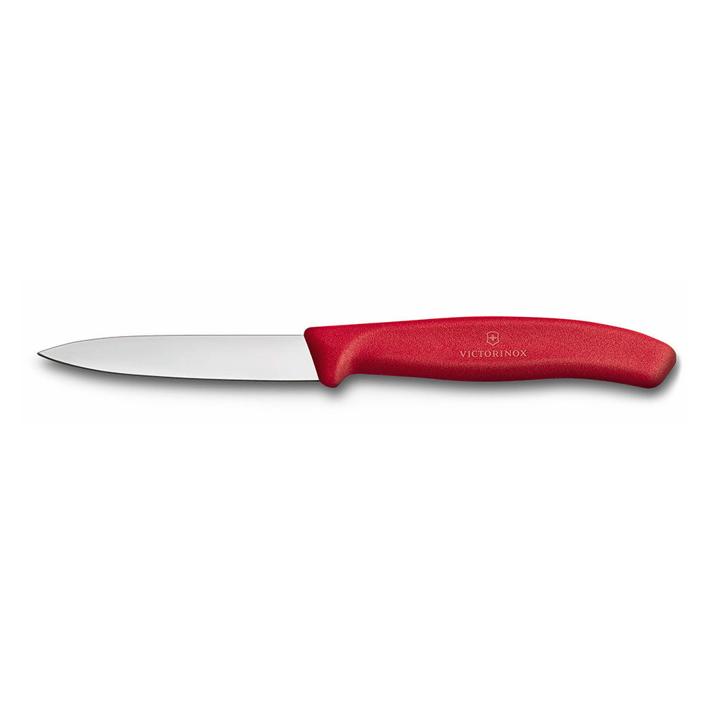 Le couteau d'office pointu de Vegetable Victorinox 8 cm (rouge)