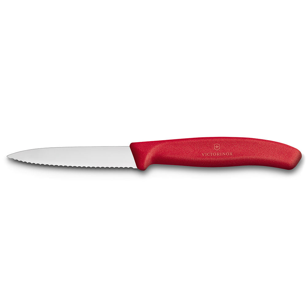 Victorinox Vegetabilsk spids paring kniv 8cm (rød)