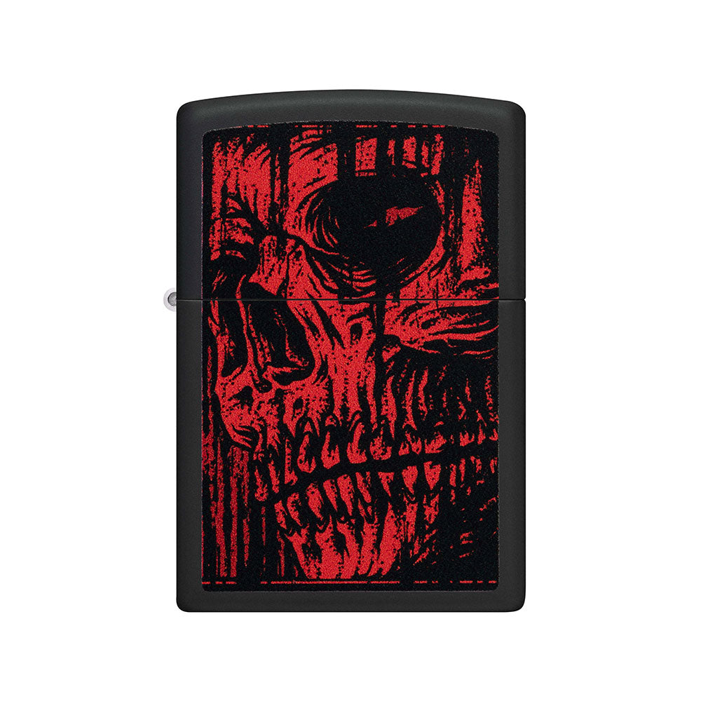 Zippo Red Skull Design vindtett lettere