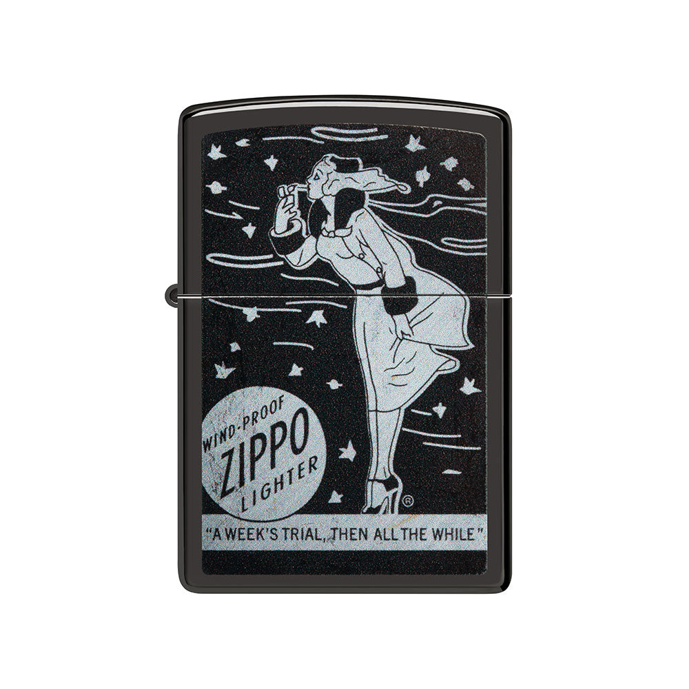 Zippo Zippo Design Zwarte winddichte aansteker