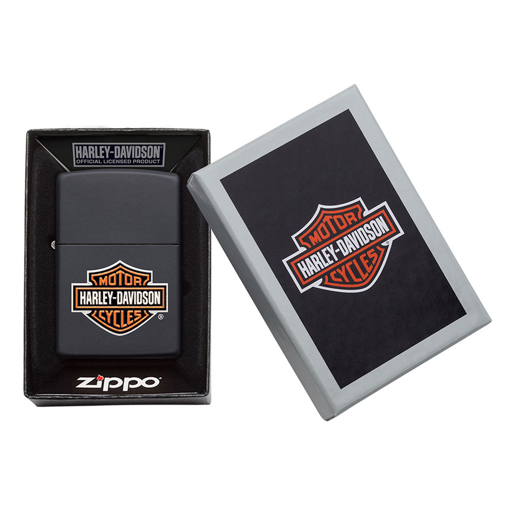 Zippo Harley Davidson Matte Black Lichter