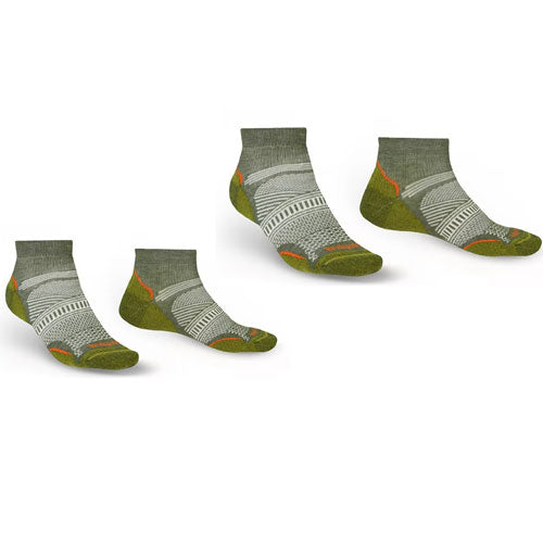 Low Cut Hike Ultralight T2 Coolmax Socks (Green)