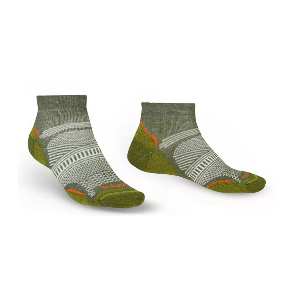 Lavskåret vandretur Ultralight T2 Coolmax Socks (grøn)