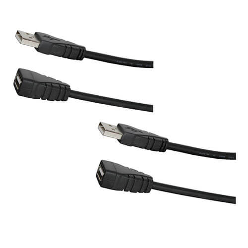 USB 2.0 Type-A Plug to Socket Cable 5pcs