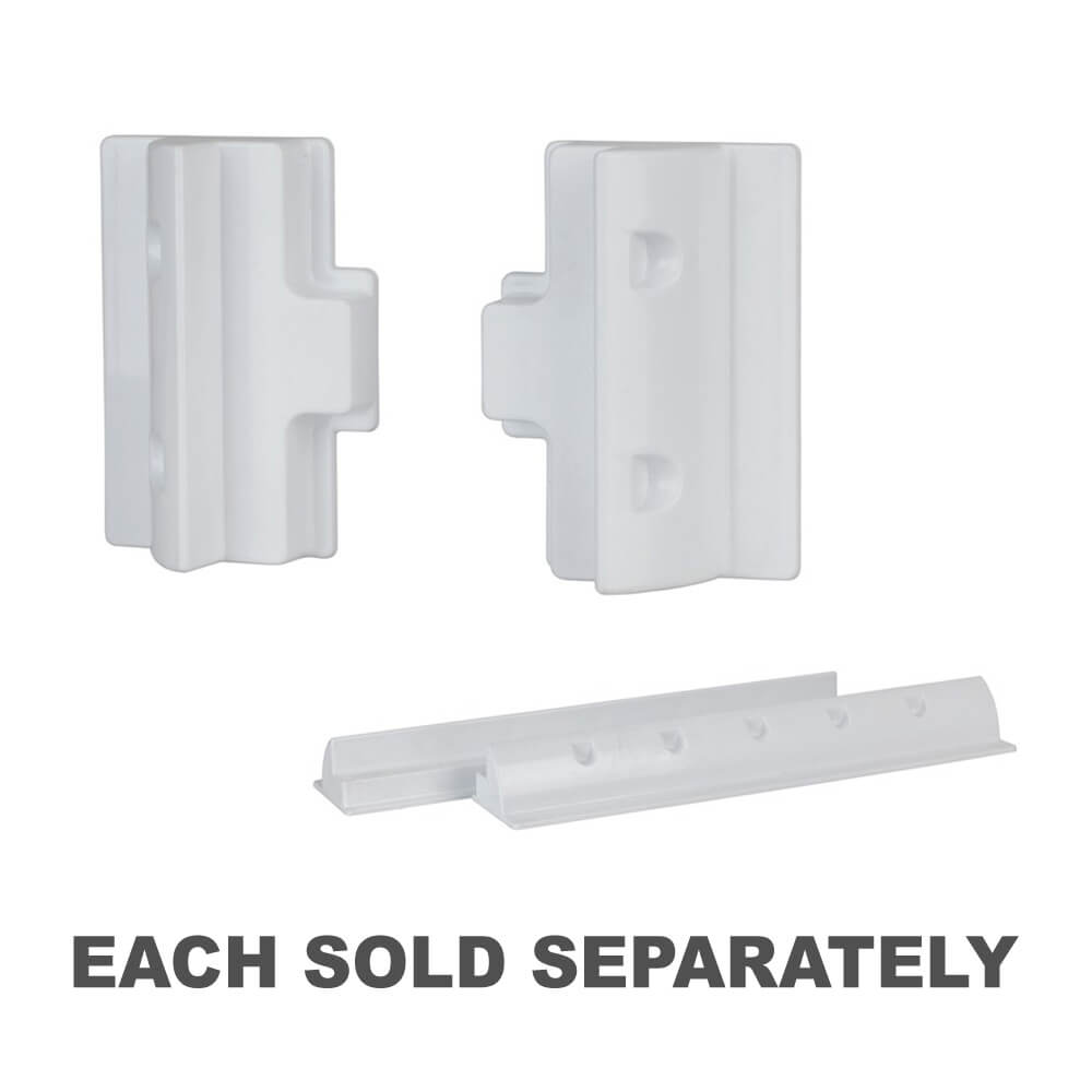 ABS Solar Panel Mounting Brackets Pair (White)