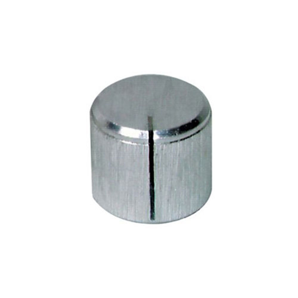 Geborsteld aluminium knop