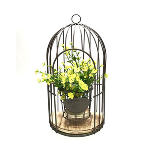 Birdcage with Flower Decor