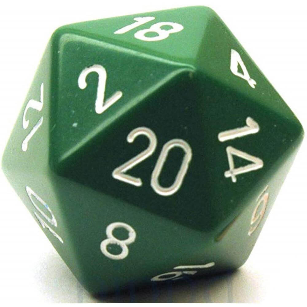 D20 dados opaco (34 mm)