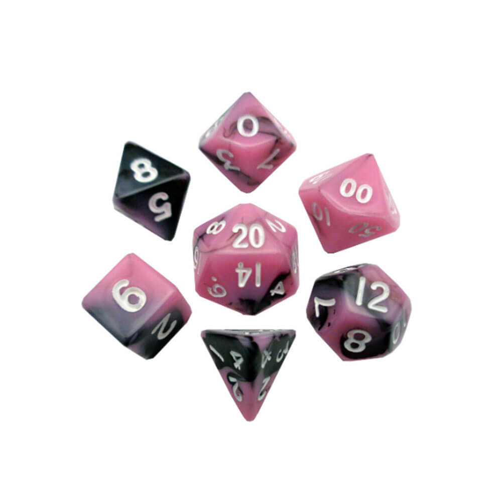 SET DE DICE MINI MDG (W / White No.)