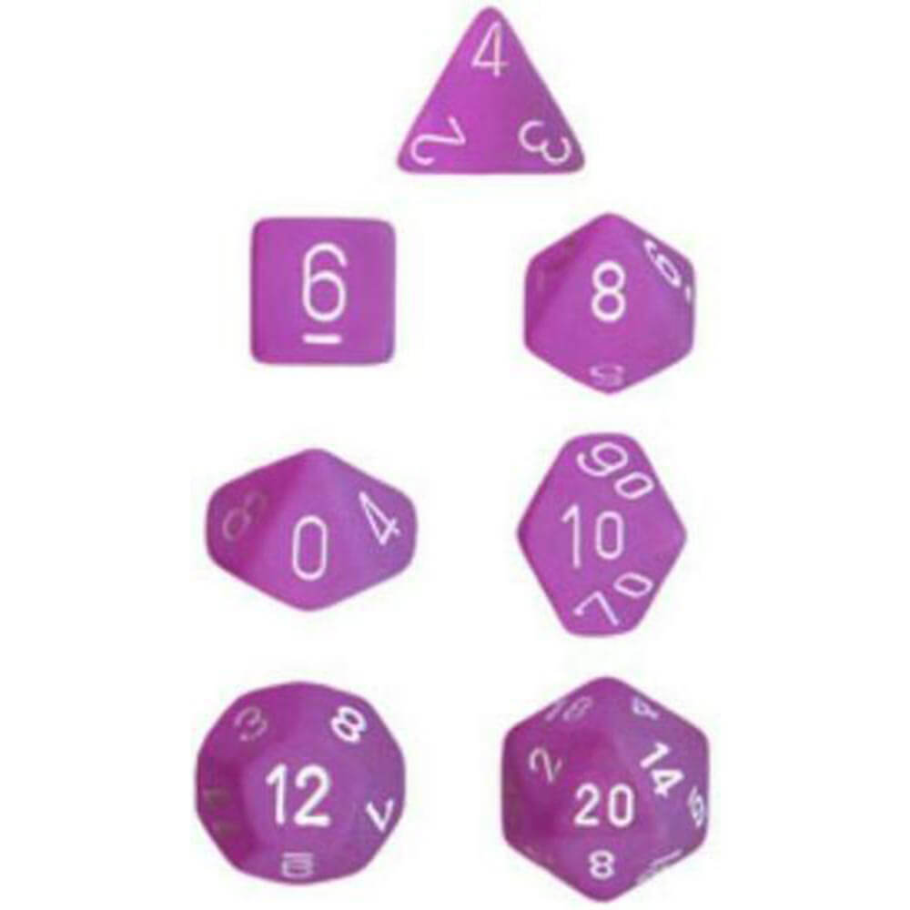 D7 DE SET Dice Glassato Poly (7 dadi)