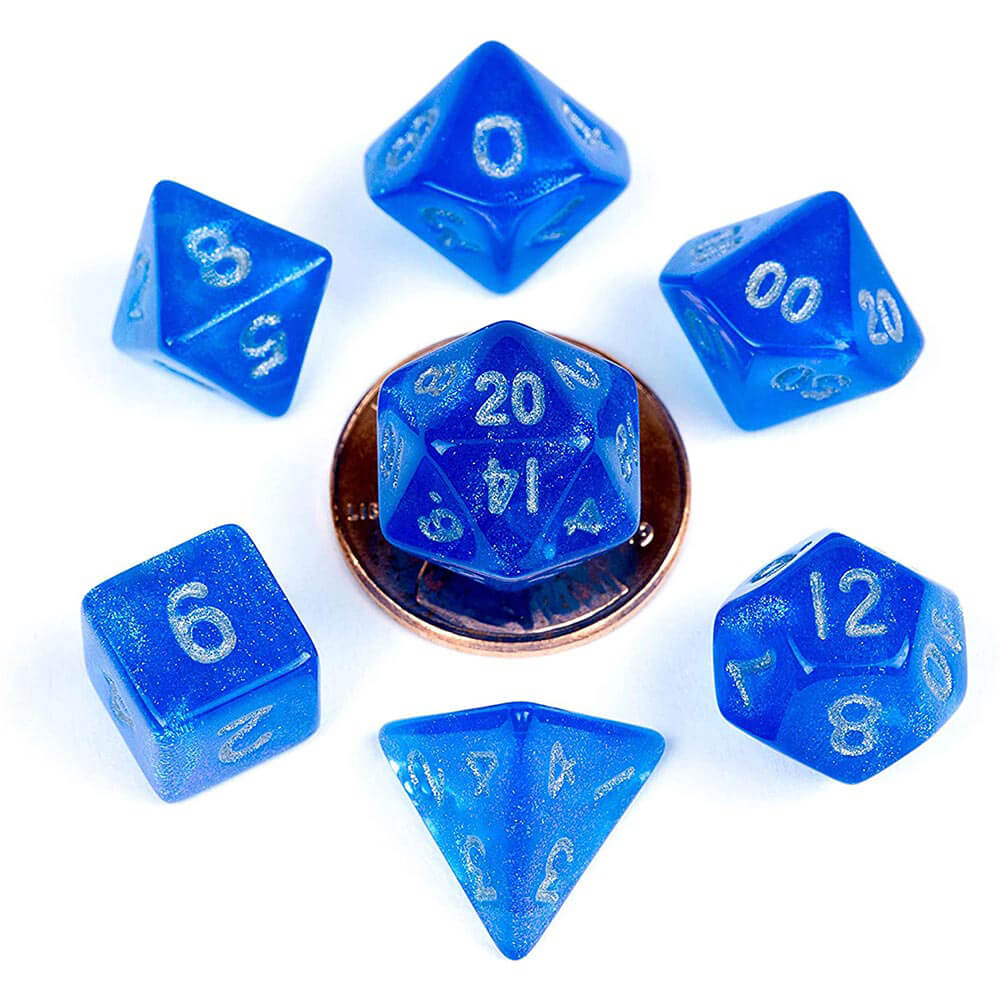 MDG acrílico de 10 mm Poly Dice Set Stardust