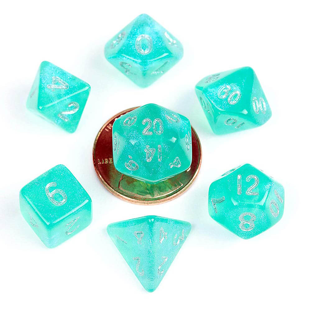 MDG acrílico de 10 mm Poly Dice Set Stardust