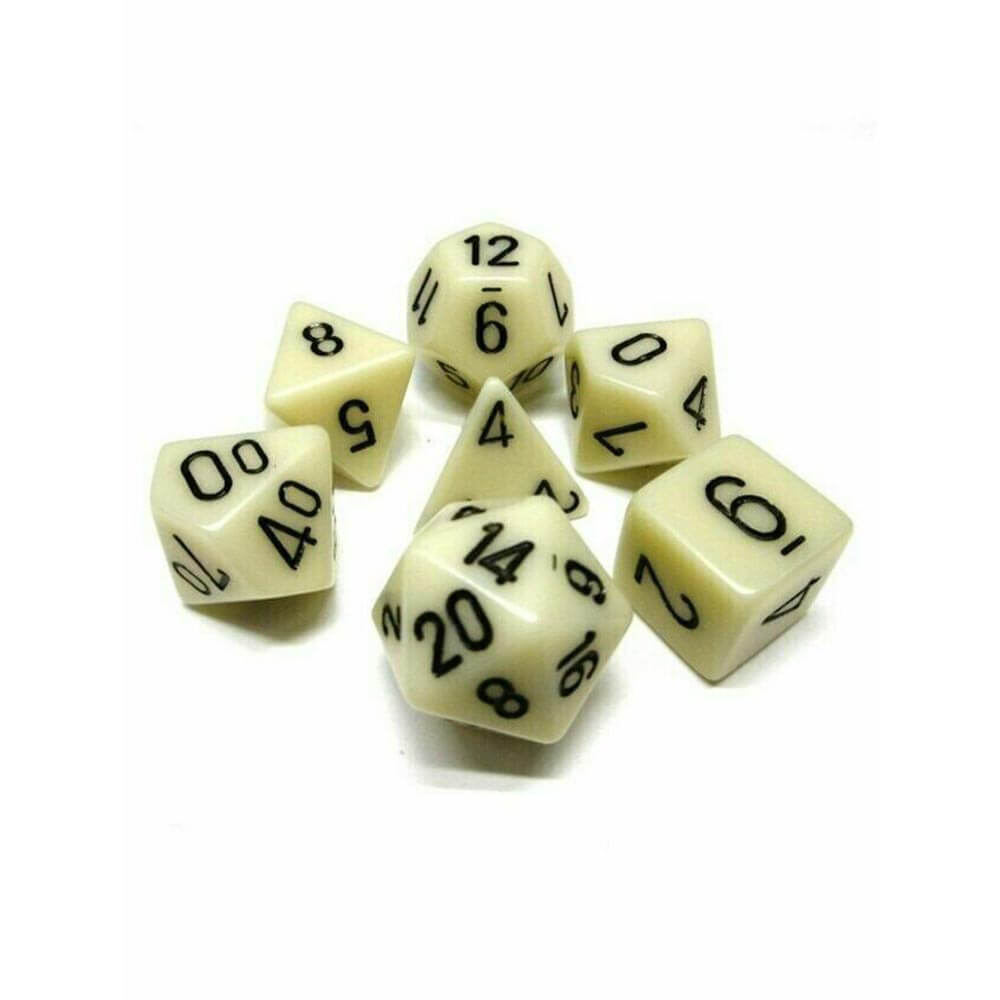 D7 DI SET DICE OPAQUE POLYH (7 dés)