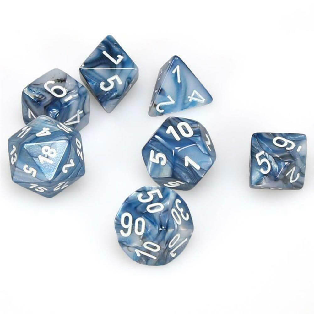 D7 Die set da dadi lussuosi poli (7 dadi)