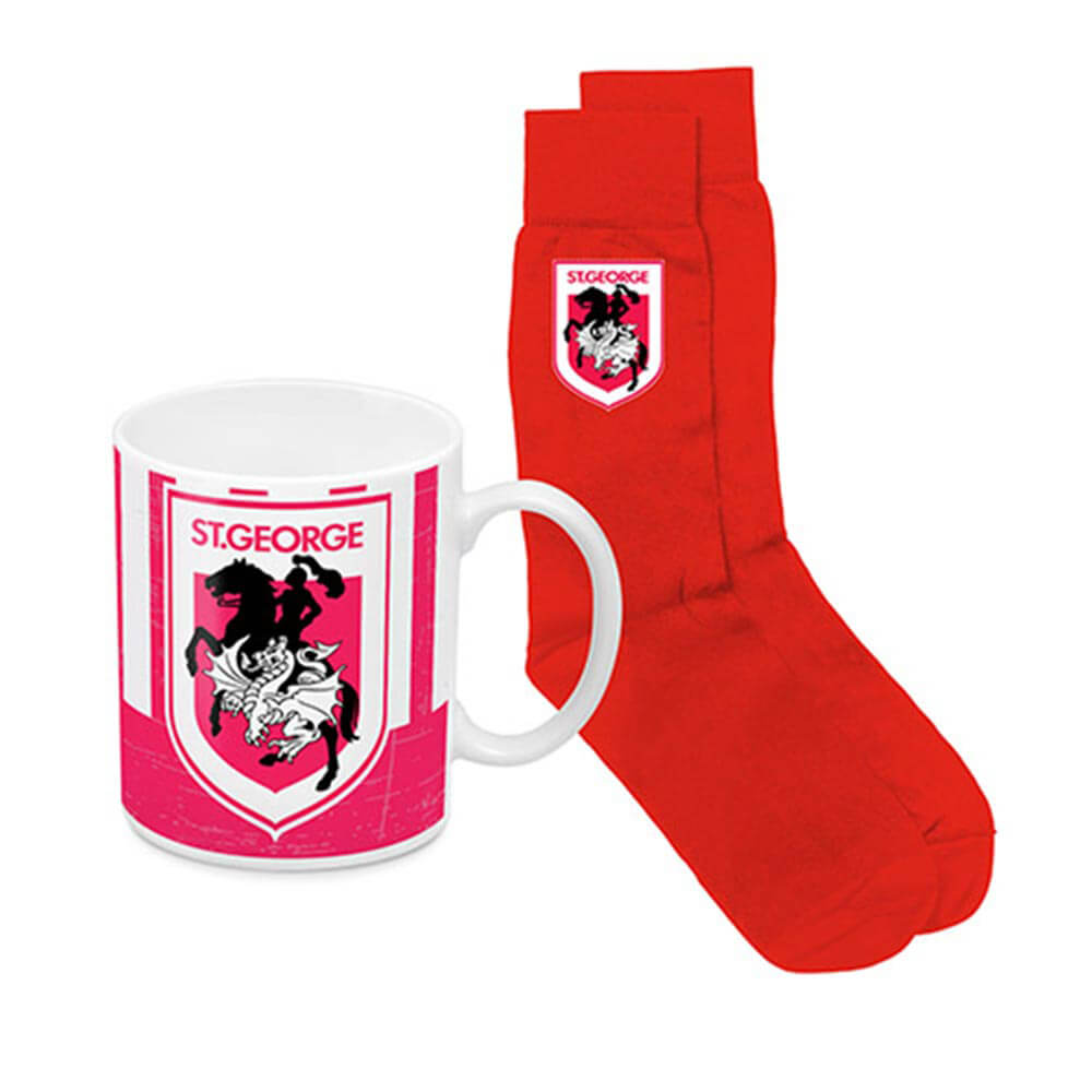 NRL Coffee Mug Heritage & Sock Pack