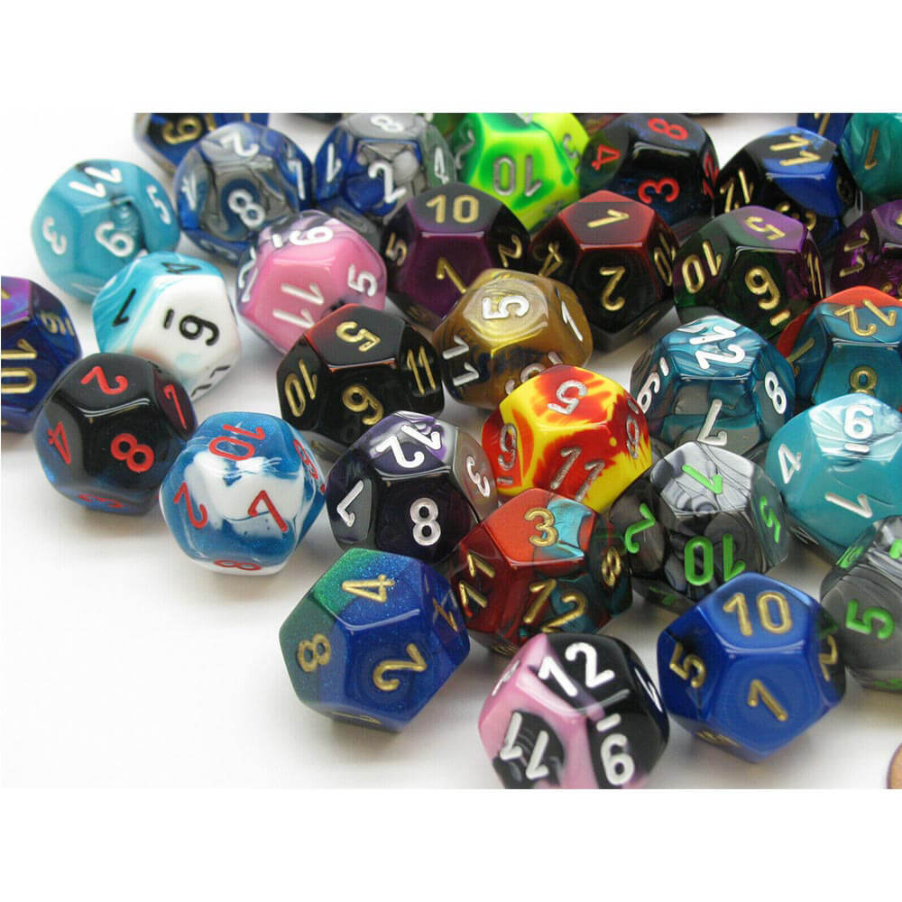 D12 Dice assorti polyédrique lâche (50 dés)