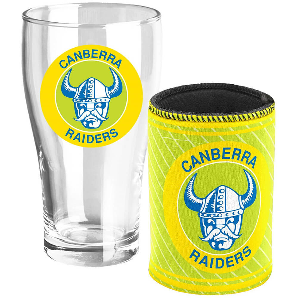 NRL Heritage Pint Glass & Can Cooler Pack