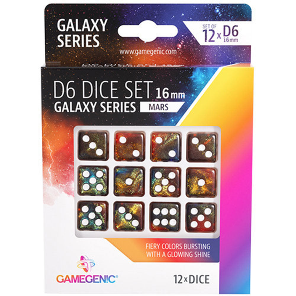 GameGenic Galaxy Series D6 Dice Set 16mm (12 stcs)