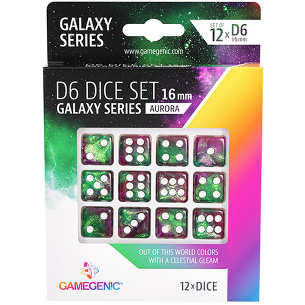 GameGenic GalaxyシリーズD6ダイスセット16mm（12pcs）