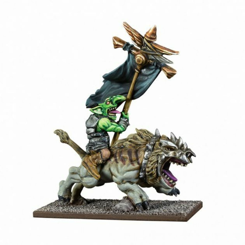 Kings of War Goblin Flaggit on Mawbeast Miniature