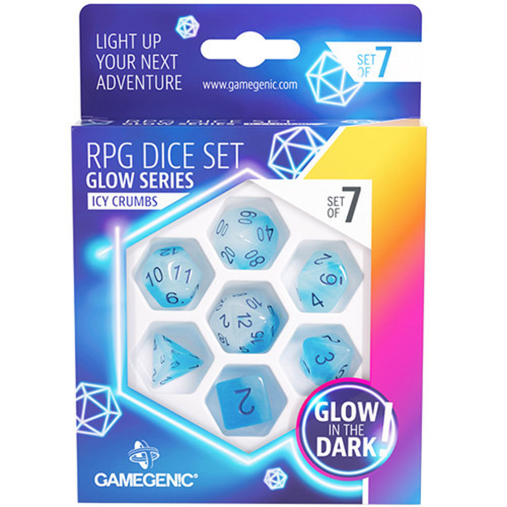 Gamegenic Glow Series RPG DICE SET 7st