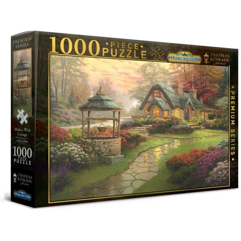 Harlington Thomas Kinkade Make a Wish Cottage Puzzle 1000pcs