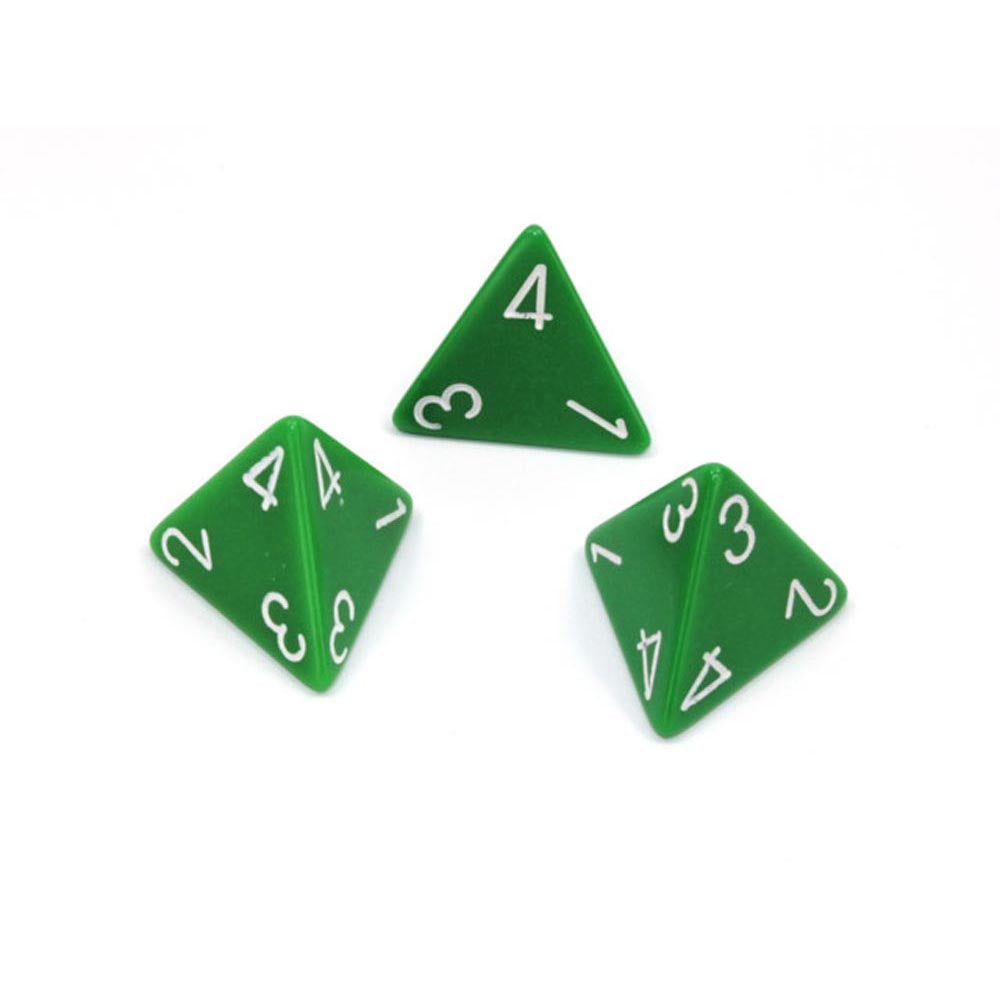 Dados poliédricos opacos d4 chessex