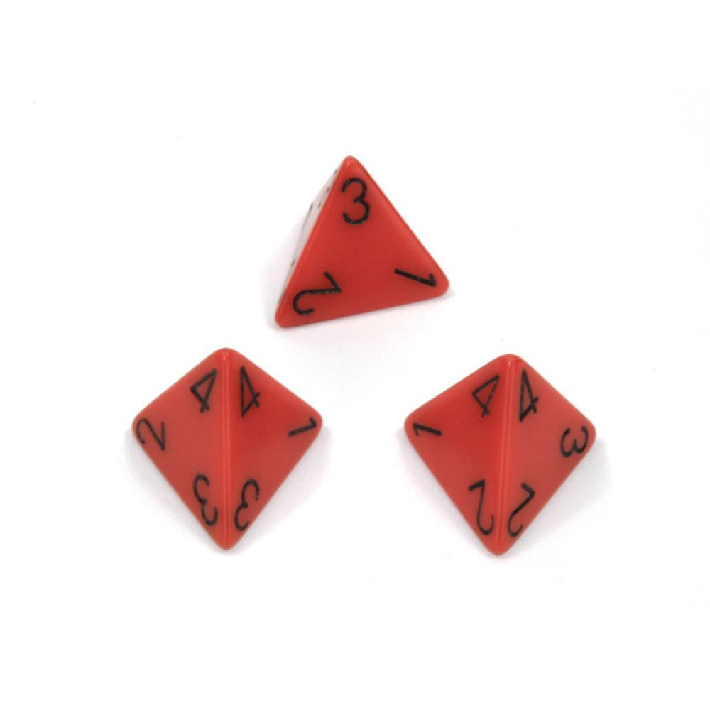 Dados poliédricos opacos d4 chessex