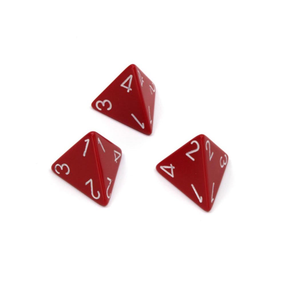 Chessex Opaque D4 Polyhedral Dice