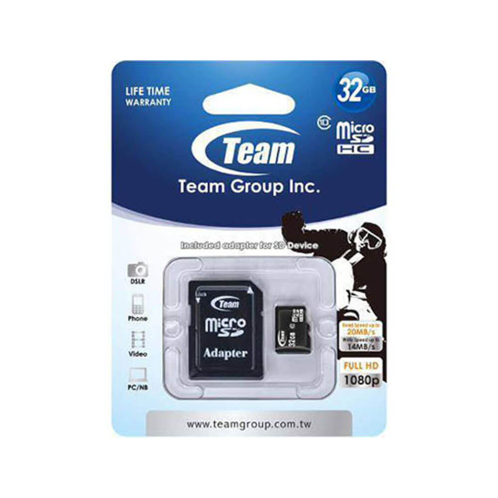 Team Class 10 Micro SDHC minnekort