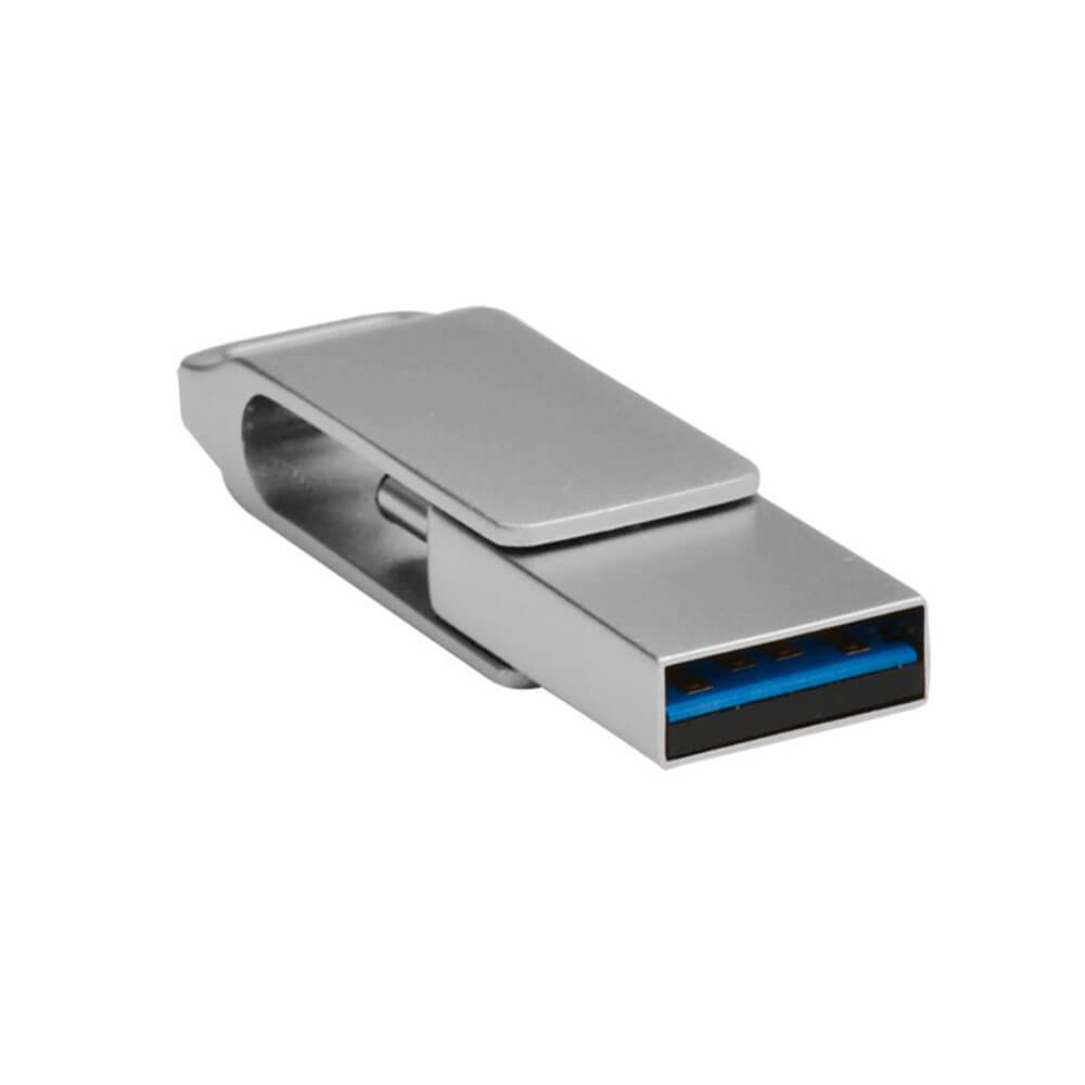 Shintaro USB-C og USB-A Pocket Disk Drive (Silver)