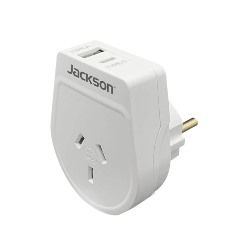 Jackson Industries Uitbound USB-A & C Travel Adapter