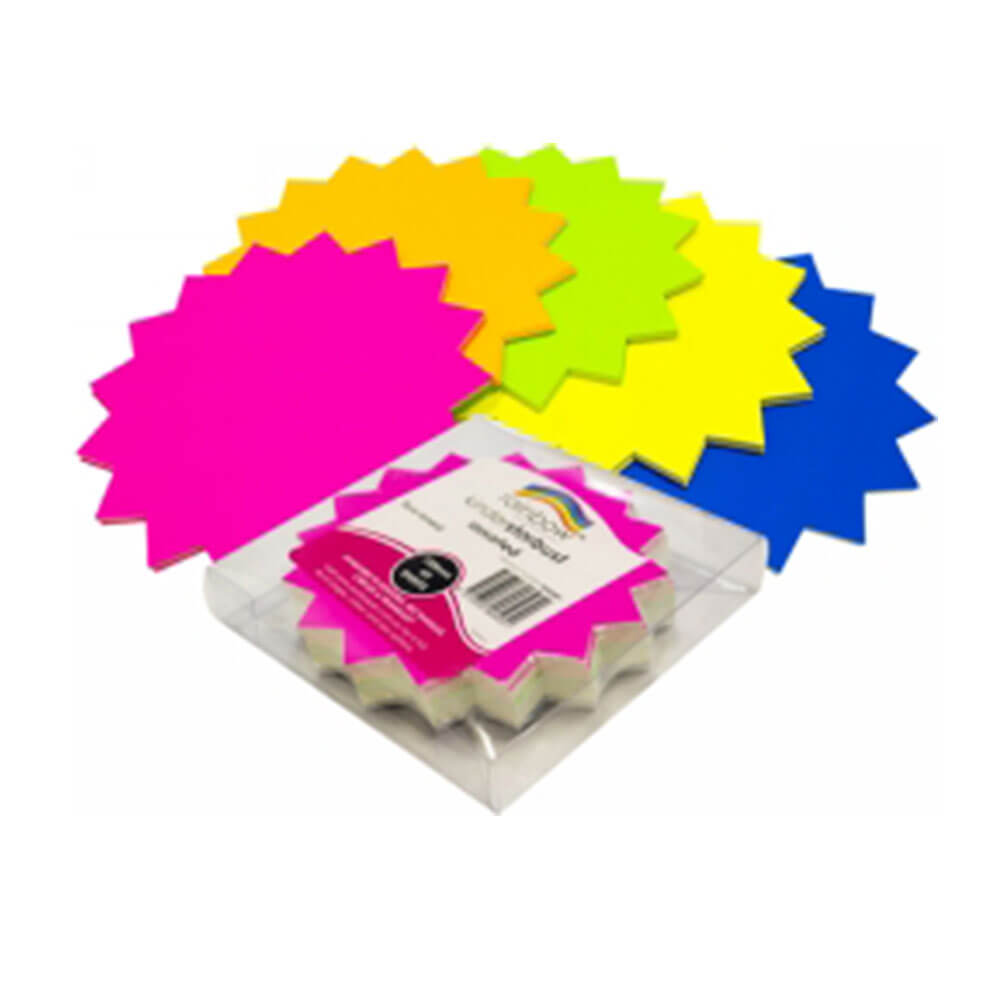 Rainbow Starburst single sided bord 300GSM 60pk